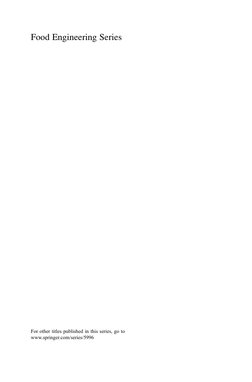 Food Engineering Series
For other titles published in this series, go to
www.springer.com/series/5996
