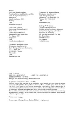 Editors
Prof. Jose´ Miguel Aguilera
Pontiﬁcia Universidad Cato´lica de Chile
Dept. de Ingenierı´a Quı´mica y
Bioproceso
Vicun