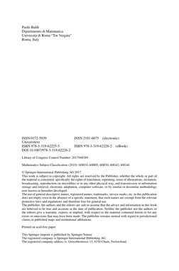 Paolo Baldi
Dipartimento di Matematica
UniversitJa di Roma “Tor Vergata”
Roma, Italy
ISSN 0172-5939
ISSN 2191-6675
(electroni