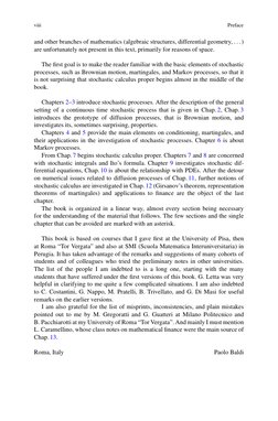 viii
Preface
and other branches of mathematics (algebraic structures, differential geometry, ...)
are unfortunately not prese