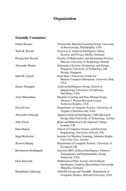 Organization
Scientiﬁc Committee
Osbert Bastani
Trustworthy Machine Learning Group, University
of Pennsylvania, Philadelphia,