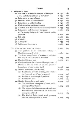 Contents 
V. BEING-IN 
AS SUCH 
28. The task of a thematic analysis of Being-in 
A. Th existential Constitution o f t h  '"he