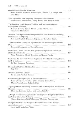 XII
Table of Contents
On the Family-Free DCJ Distance. . . . . . . . . . . . . . . . . . . . . . . . . . . . . . . . . .
174