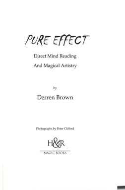 Derren Brown - Pure Effect | PDF