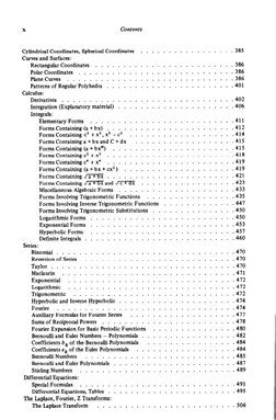 X
Contents
Cylindrical
Coordinates,
Spherical Coordinates
.........
Curves and Surfaces:
Rectangular
Coordinates
...