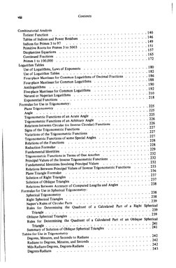viii
Contents
Combinatorial
Analysis
Totient
Function
. ...
.......................................
140
Tables of In