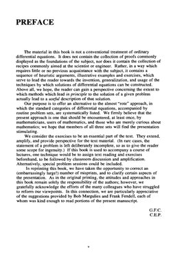 Ordinary Differential Equations - G. F. Carrier and C. E. Pearson ...