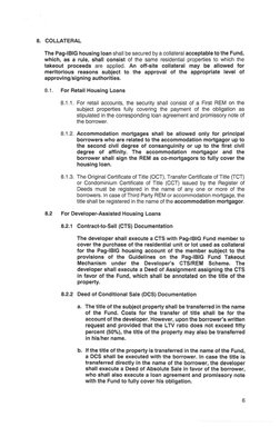 Pag-IBIG Fund Home Financing Guidelines | PDF | Loans | Mortgage Law