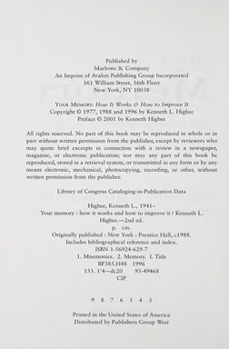 Published by 
Marlowe & Company 
An Imprint of Avalon Publishing Group Incorporated 
161 William Street, 16th Floor 
New York