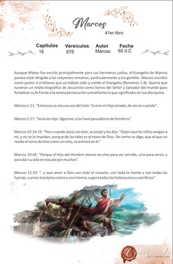 Aunque Mateo fue escrito principalmente para sus hermanos judíos, el Evangelio de Marcos
parece estar dirigido a los creyent