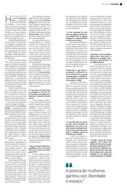 H
á 45 anos, em 1976, 
a antologia 26 poetas 
hoje — organizada 
por Heloisa Buarque 
de Hollanda — reuniu nomes 
como Ana Cr