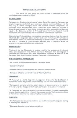 PARTOGRAM or PARTOGRAPH 
                This article can help young and novice nurses to understand abo