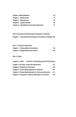 Chapter 1:Money Markets 
36 
Chapter 2： Mutual funds 
41 
Chapter 3： Depositories 
49 
Chapter 4： Capital markets 
52 
Chapte