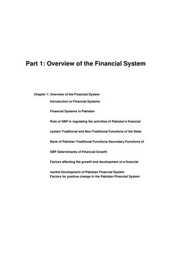 Part 1: Overview of the Financial System 
Chapter 1: Overview of the Financial System 
Introduction to Financial Systems 
Fin