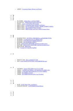 Just BASIC Command Reference Guide | PDF | Basic | Computer Keyboard