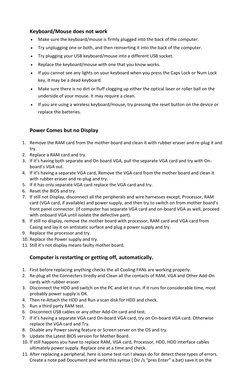 Basic Computer Troubleshooting Steps | PDF | Computer Keyboard ...
