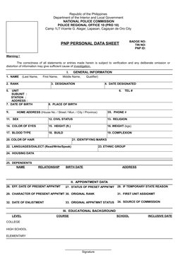 Republic of the Philippines
Department of the Interior and Local Government
 NATIONAL POLICE COMMISSION
POLICE REGIONAL OFFIC