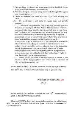 2
7.We saw Door Lord entering a restroom for the disabled. So we
went to the restroom but it was locked.
8.We tried to open t