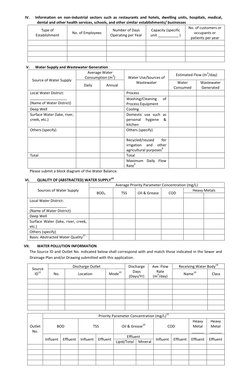 Discharge Permit Application Form | PDF | Wastewater | Sewage Treatment