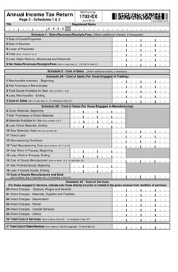 BIR Form 1702-EX Instructions | PDF | Cost Of Goods Sold | Tax Deduction