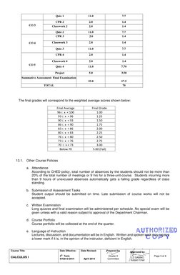 Course Title:  
         
CALCULUS I 
Date Effective: 
 
4th  Term 
SY2013-2014 
Date Revised: 
 
 
    April 2014 
 
Pre