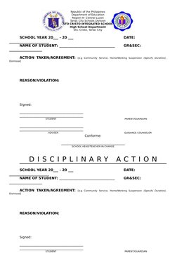 Republic of the Philippines
Department of Education
Region III- Central Luzon
Tarlac City Schools Division
STO CRISTO INTEGRA
