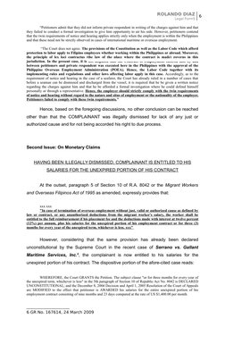 ROLANDO DIAZ
Legal FormS
6
“Petitioners admit that they did not inform private respondent in writing of the charges against h
