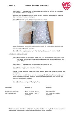 LBC Packaging Guidelines and Requirements | PDF | Packaging And ...