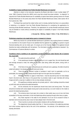 www.referencer.in
 
348
Availability of space certificate from Public Bonded Warehouse not required 
 
Attention is drawn to