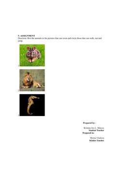Kindergarten Animal Habitat Lesson Plan | PDF | Lesson Plan | Teaching