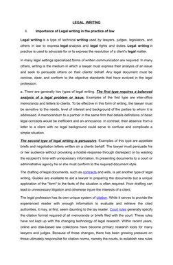 Essentials of Legal Writing Skills | PDF