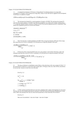 Chapter 1 FE EXAM FORMATTED PROBLEMS
1.1.
A residential development of 320 houses is being planned. For planning purposes an