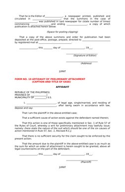 That he is the Editor of________________, a newspaper printed,  published  and
circulated  in  _________________________;  th