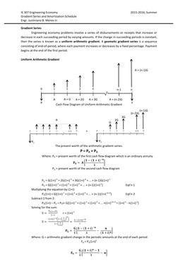 Gradient Series in Engineering Economics | PDF | Interest | Compound ...