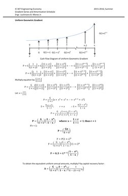 Gradient Series in Engineering Economics | PDF | Interest | Compound ...