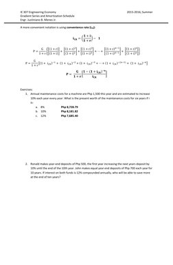Gradient Series in Engineering Economics | PDF | Interest | Compound ...