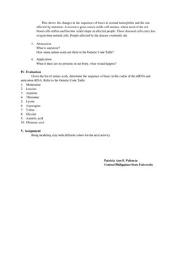 Grade 10 Mutation Lesson Plan | PDF | Genetic Code | Gene