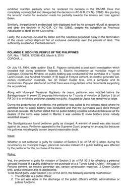 exhibited manifest partiality when he rendered his decision in the DARAB Case that
completely contradicted and disregarded t