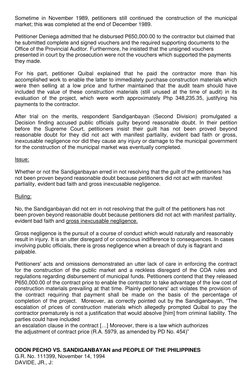 Sometime in November 1989, petitioners still continued the construction of the municipal
market; this was completed at the e