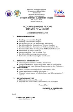Republic of the Philippines
Department of Education
REGION III
Division of Nueva Ecija
Talavera North District
SICSICAN MATAN