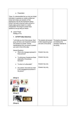 Grade 9 Lesson Plan: Bias and Prejudice | PDF | Prejudices | Lesson Plan