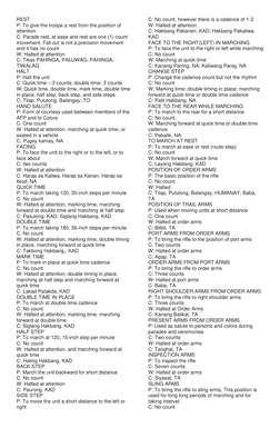 Tagalog Military Drill Commands Guide | PDF | Military | Military Science