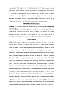 Nosotros, CESAR ENRIQUE PINO HERRERA, MEDIELIN HERRERA, mayores de edad, 
venezolanos, de este domicilio y titulares de las C