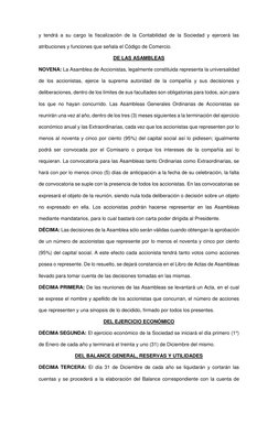 y tendrá a su cargo la fiscalización de la Contabilidad de la Sociedad y ejercerá las 
atribuciones y funciones que señala el