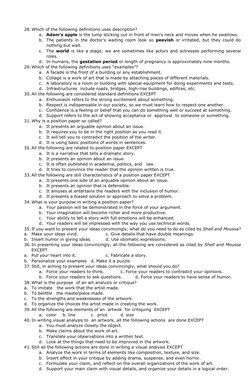 28. Which of the following definitions uses description? 
a. Adam’s apple is the lump sticking out in front of men’s neck