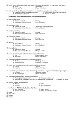HOPE 4 Grade 12 Activity Sheets | PDF | Hypothermia | Hobbies