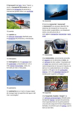 El ferrocarril (del latín: ferre,1 ‘hierro’, y 
carril) o transporte  (https://es.wikipedia.org/wiki/Transporte)ferroviario e