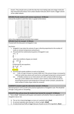 Avogadro's Law Lesson Plan for Grade 10 | PDF | Gases | Mole (Unit)