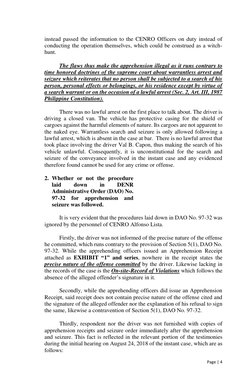DENR Position Paper on Vehicle Apprehension | PDF | Search And Seizure ...