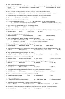 Grade 10 ICT Quarter 2 Review Guide | PDF | Computer Hardware ...